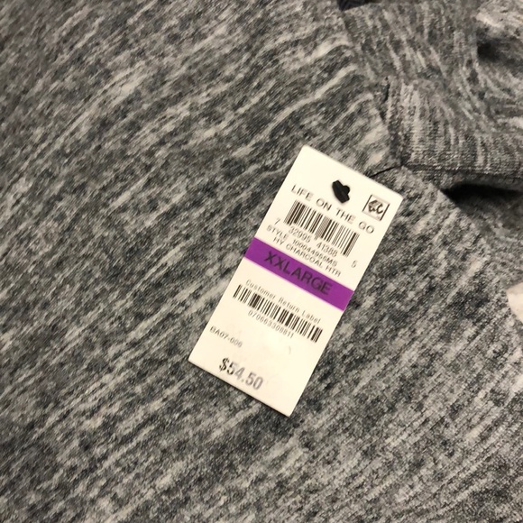 Ideology spaced dyed sip hoodie. NWT charcoal - Picture 5 of 5